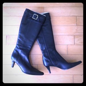 Coach black leather boots in size 7.5